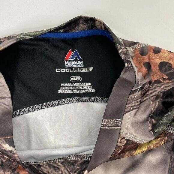 Chicago Cubs Men's Medium Shirt Majestic MLB Green Camo Pattern Coolbase - Picture 7 of 7